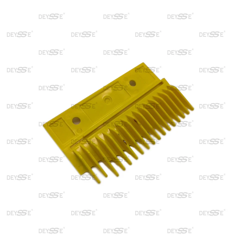 Escalator Parts Comb Plate Yellow Plastic DSA000B654 RHS 17T Left