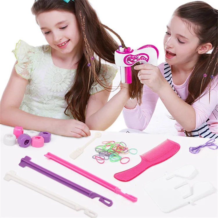 hot sale pretend play automatic hair braider machine girl toys