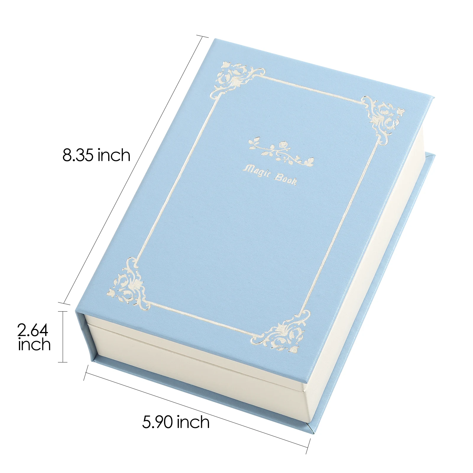 Wholesale Custom Logo Book Shaped Rectangular Jewelry Safe Box Organizer PU Leather Jewellery Necklace Ring Bracelet Gift Case