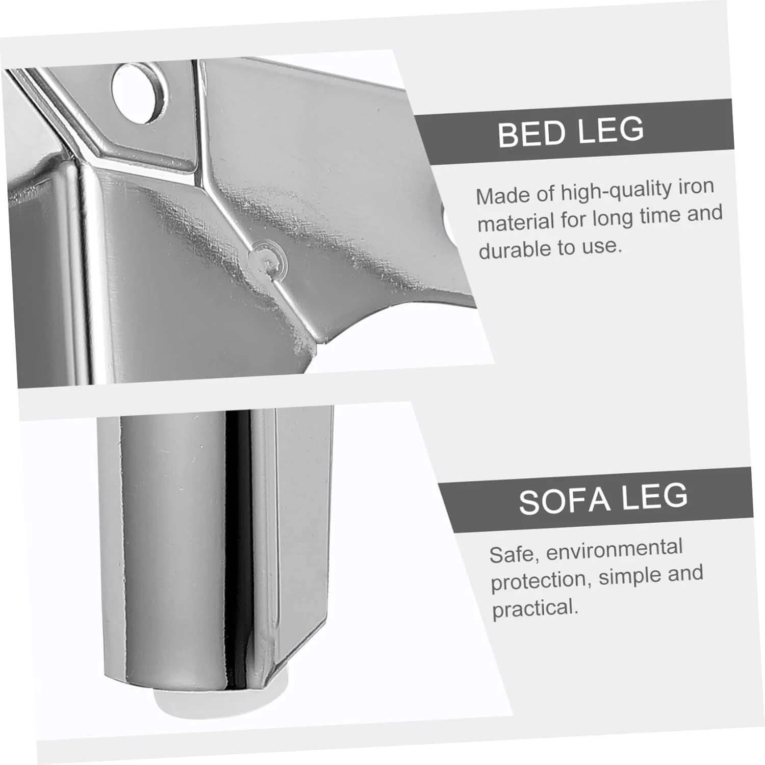 European Fashion FurnitureLegs Gold Modern Couch Legs Black Metal Dressing Table Legs Metal Chrome Aircraft Legs for Sofa Bed