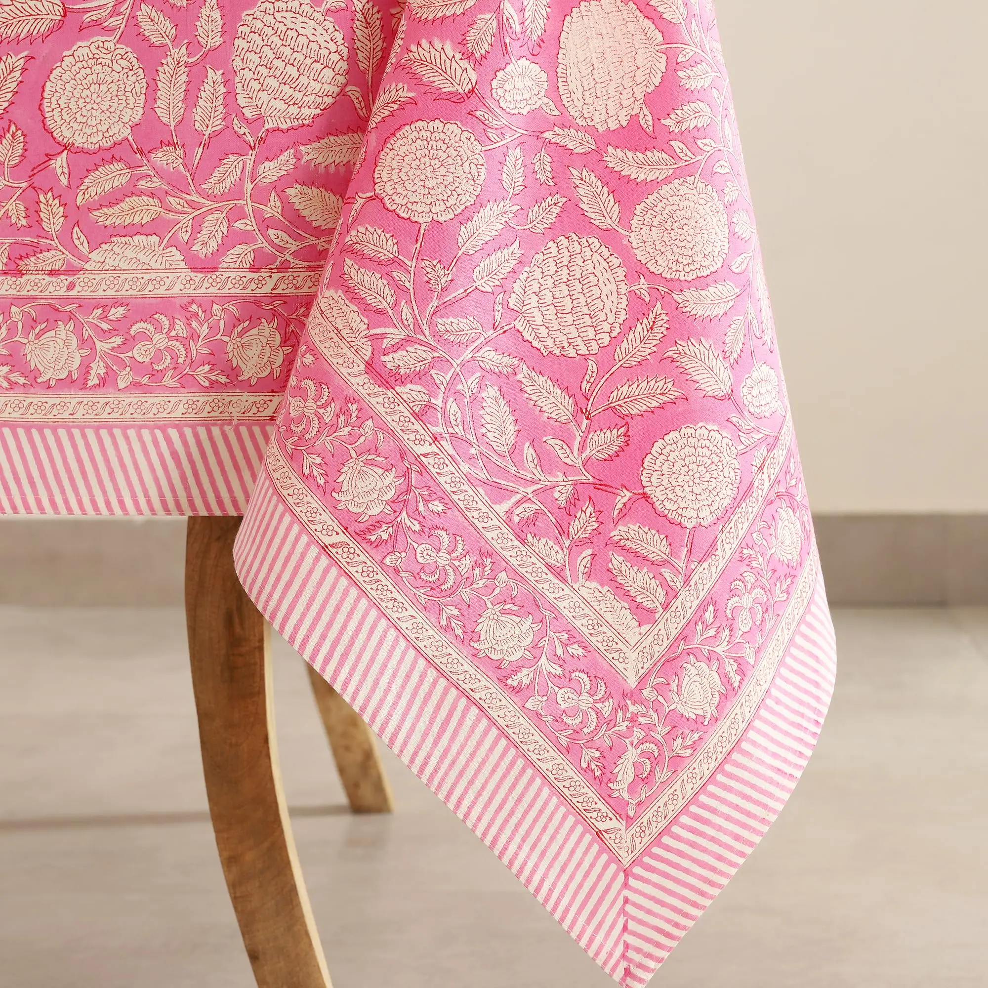 Elegant Plain Cotton Table Clothes Cheap Rectangle Table Clothes Elegant Block Printed Cloth Table