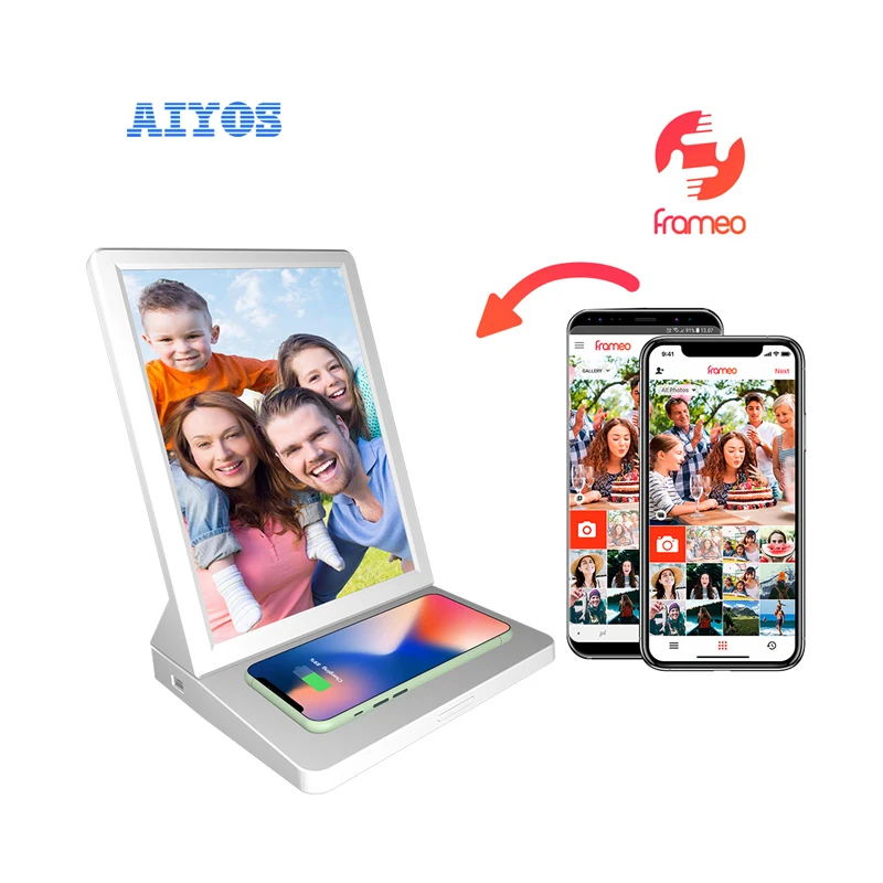 Updated Design 9.7 Inch Android Wifi kid Tablet Wireless Charger Photo Frame Digital Signage