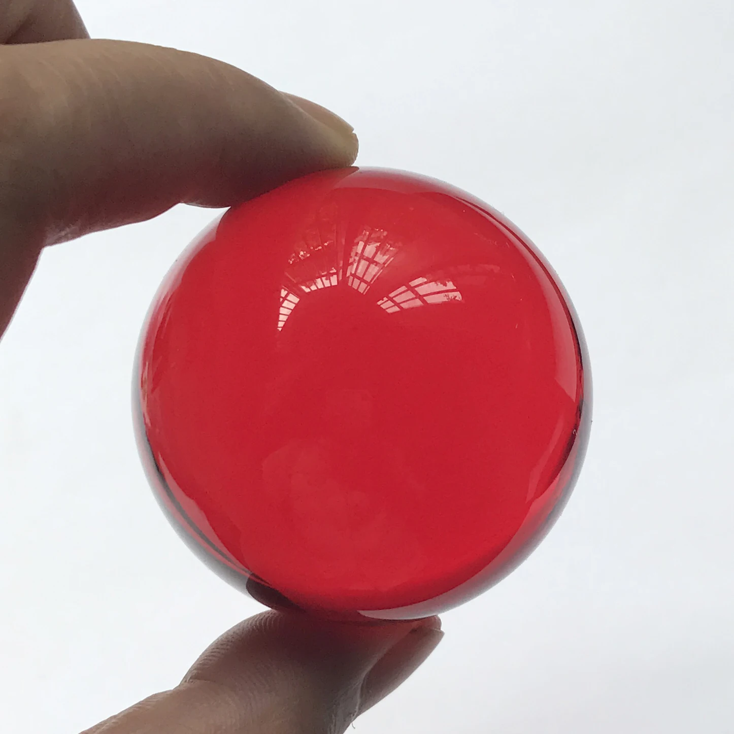 Brilliant crystal Red color 40mm(1.6 inch) Fengshui Crystal Ball Healing small ball