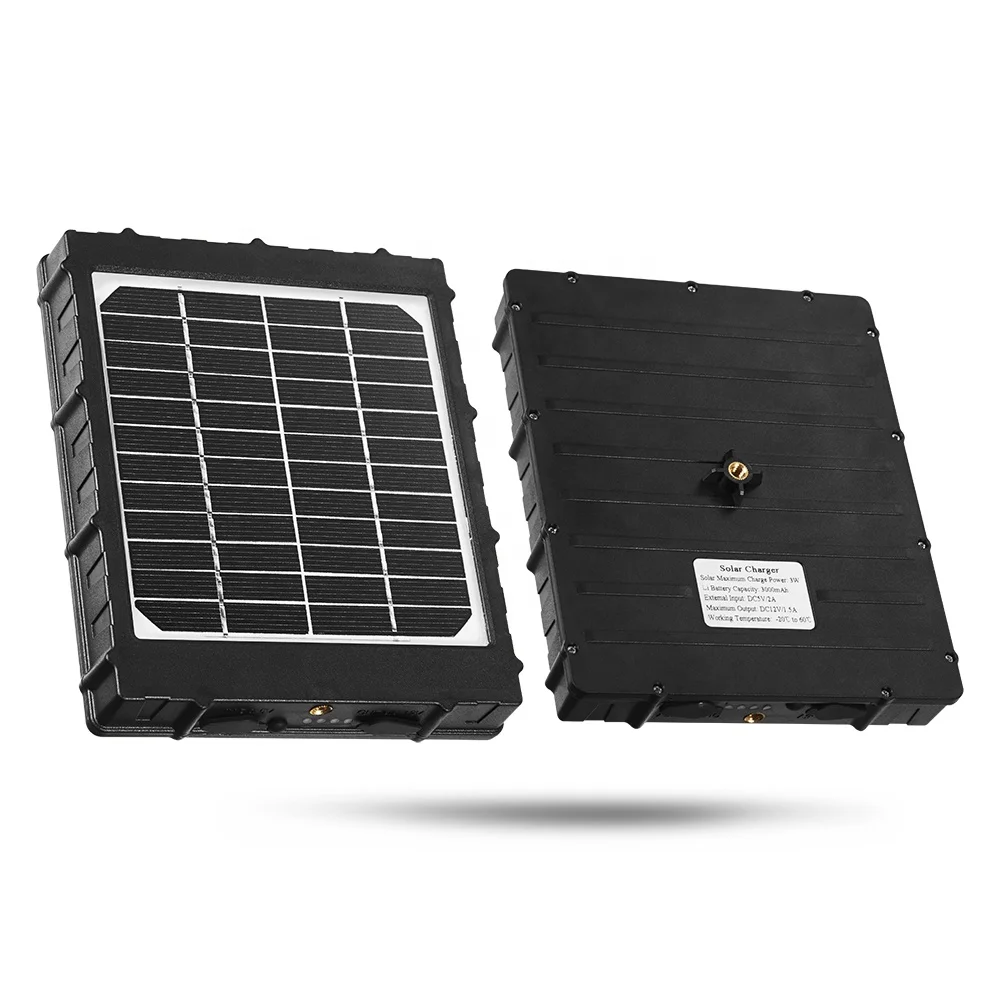 Outdoor solar panel built in 8000mah battery for ip security camera 6V 9V 12V output 3 Watt solar power panel charger kit