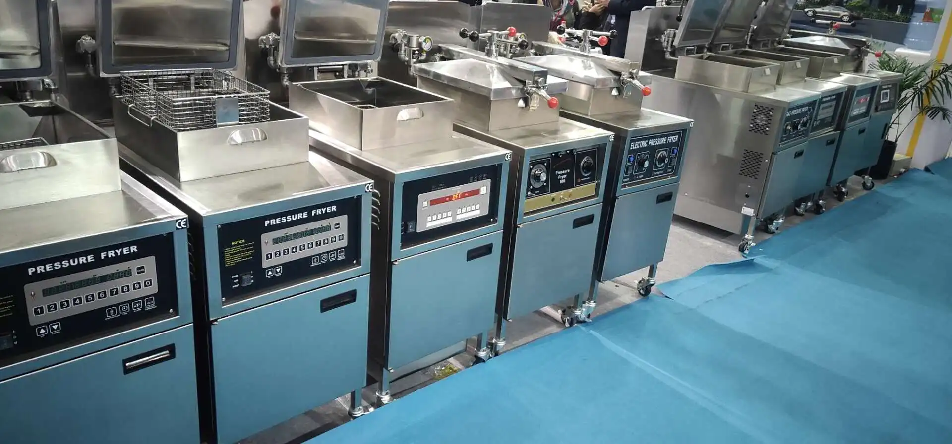  PFE-800 курица давления промышленного фритюрница с двумя