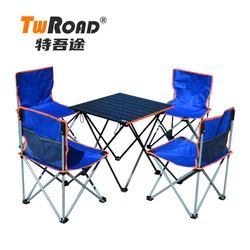 TWROAD Ready Goods Outdoor Folding Picnic Camping Table and 4  chair group sets