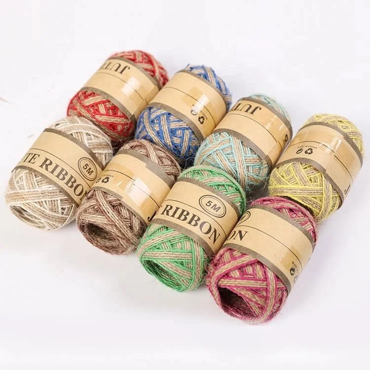 24PCS DIY Handmade Jute String Twine Rope for DIY Gift Wrapping Decor