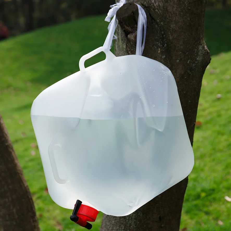 New Outdoor Camping Hiking Portable Folding Water Tank Container With Faucet