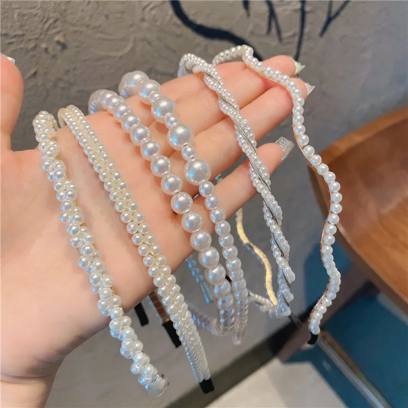 New Style Luxury Hair Accessories Sweet Headband Hair Bundle Baroque Handmade Wedding Bride Flower Hairband