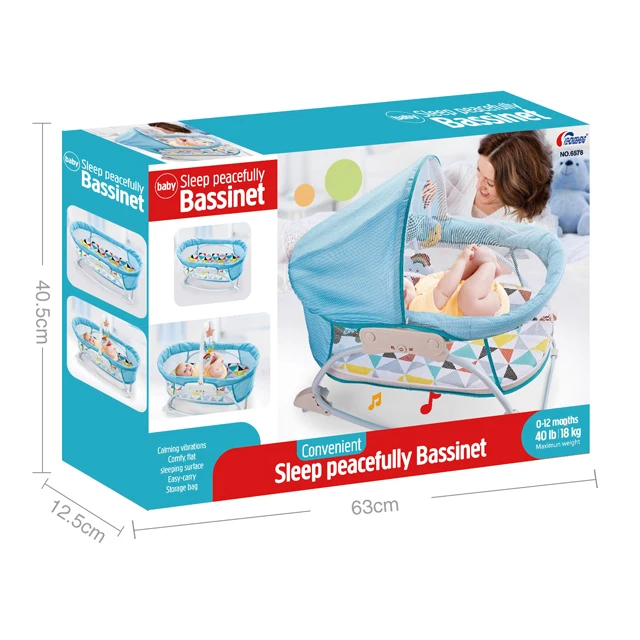 3 in 1blue electric musical baby cot automatic baby comfortable cradle for parents release hands