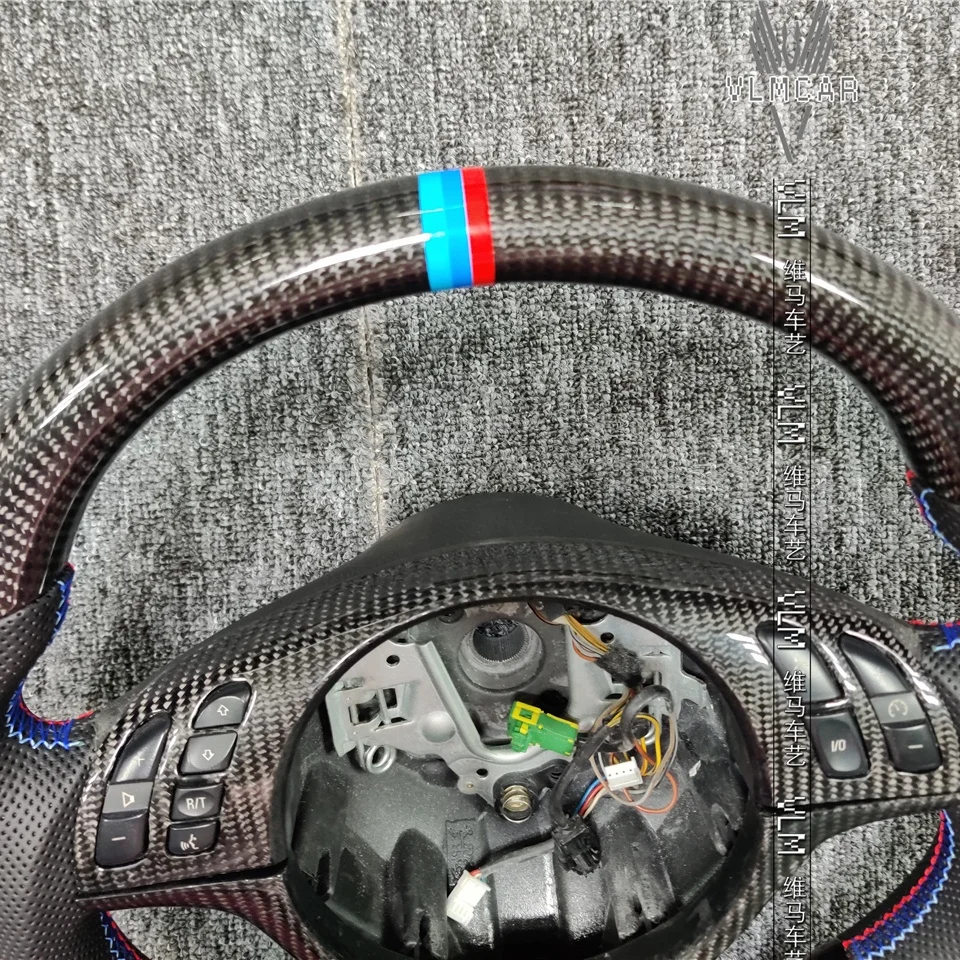 Private custom gloss carbon fiber steering wheel for bmw 3 series/ E46 /Available for all car models