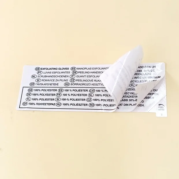 Custom Double layer Label Sticker Hand Washing Adhesive Labels Multi-Layer Booklet Folding Labels sticker