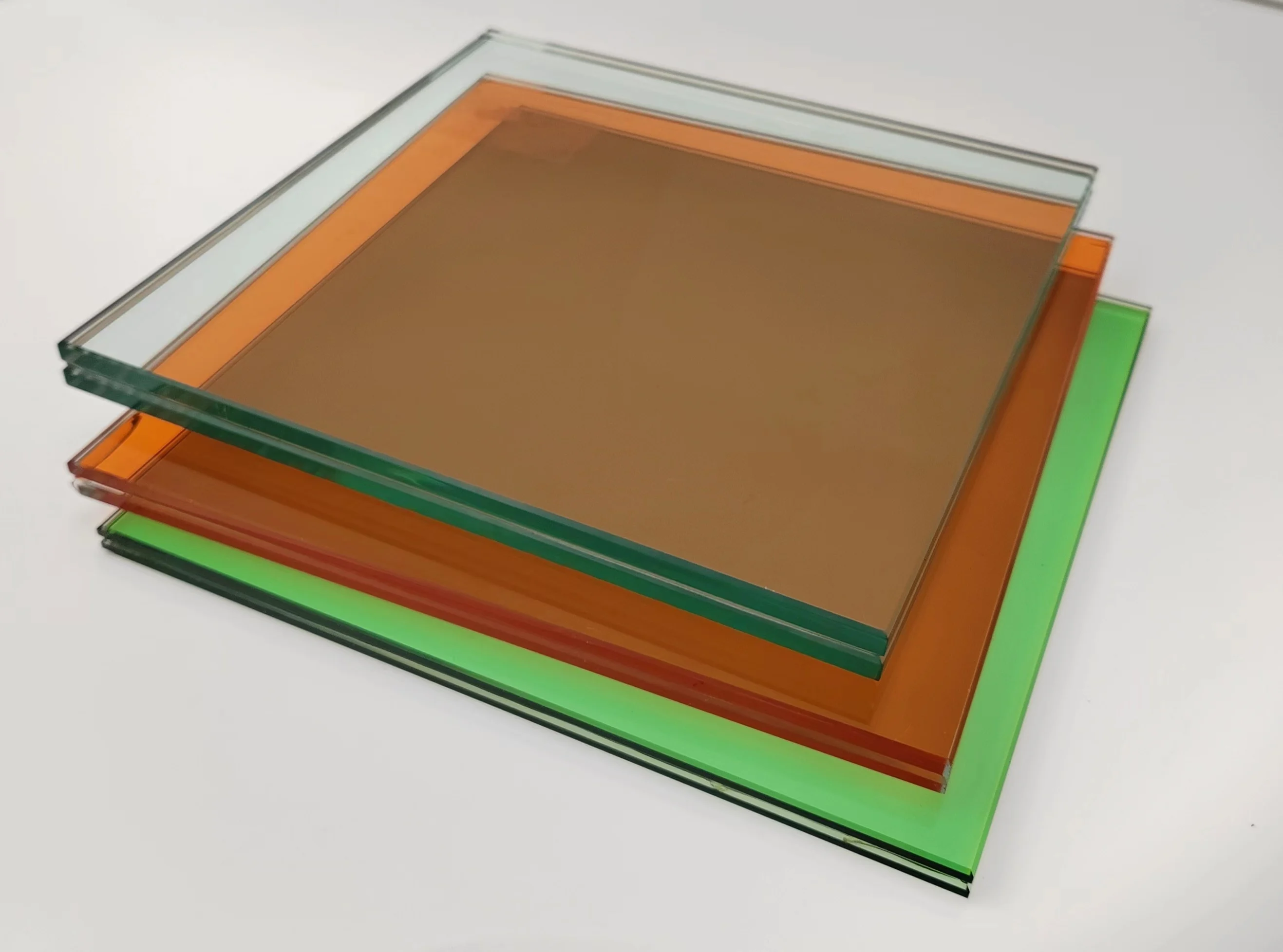 6.38mm 12mm High Security Toughened Clear Curved Glass Tint Temper Glass Price Polished Edge Laminated Mirror Glass Tint Temper