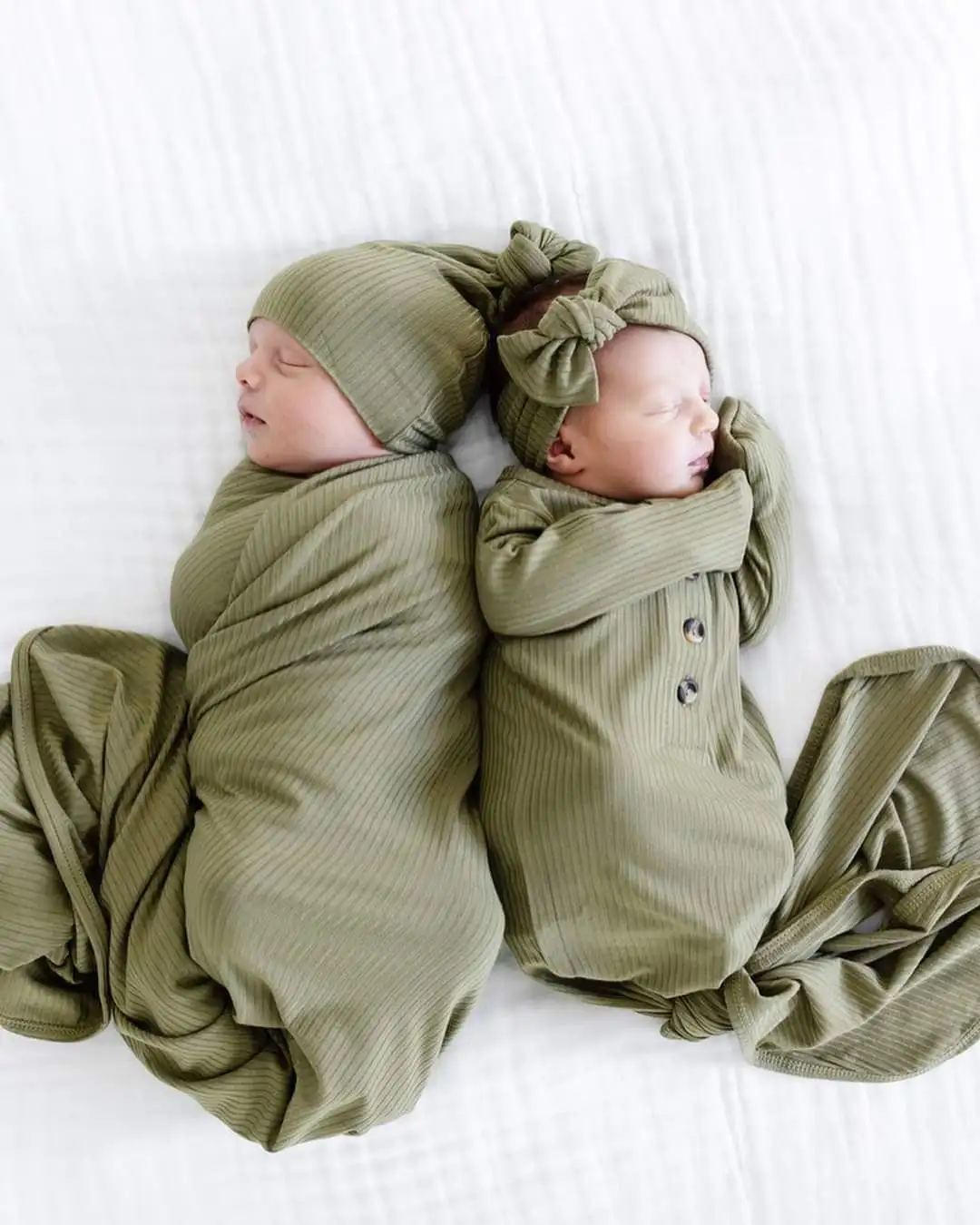 Premium Bamboo Jersey Knit Receiving Blanket Soft Sleeping Bag Wrap Large Stretchy Swaddle Blanket