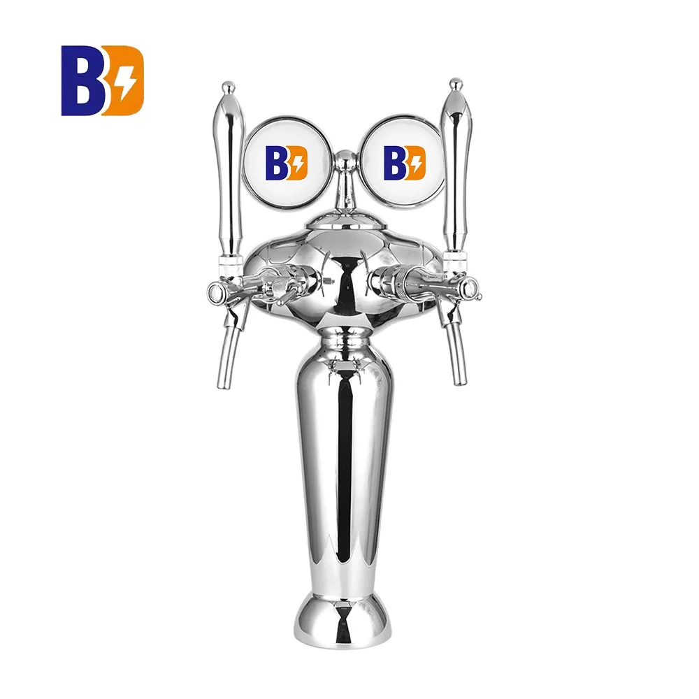Brass Bar Counter Top Kegerator Tower Vase-Shaped Beer Dispenser and Wine Dispenser for Hotel&Bar