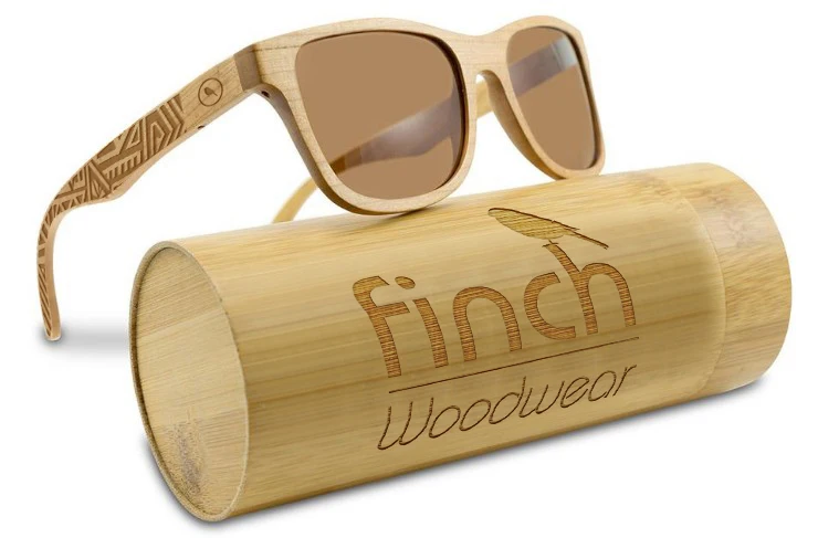 Custom Logo Wooden Bamboo Sunglasses Polarized Lens Fashion Colorful Retro Unisex Sun Glasses