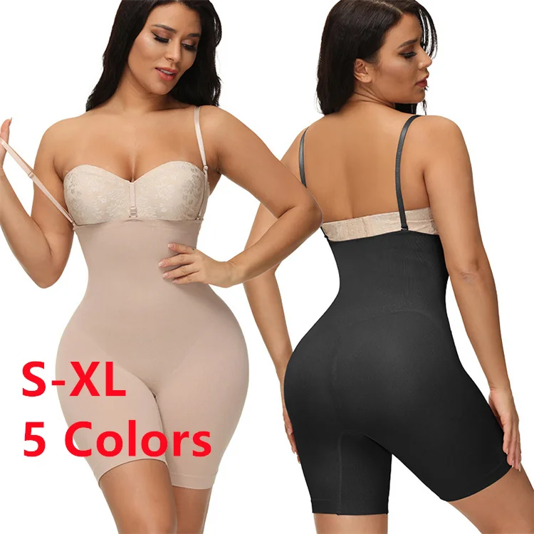 Женский корректирующий комбинезон для живота, бесшовный боди-шейпер большого размера