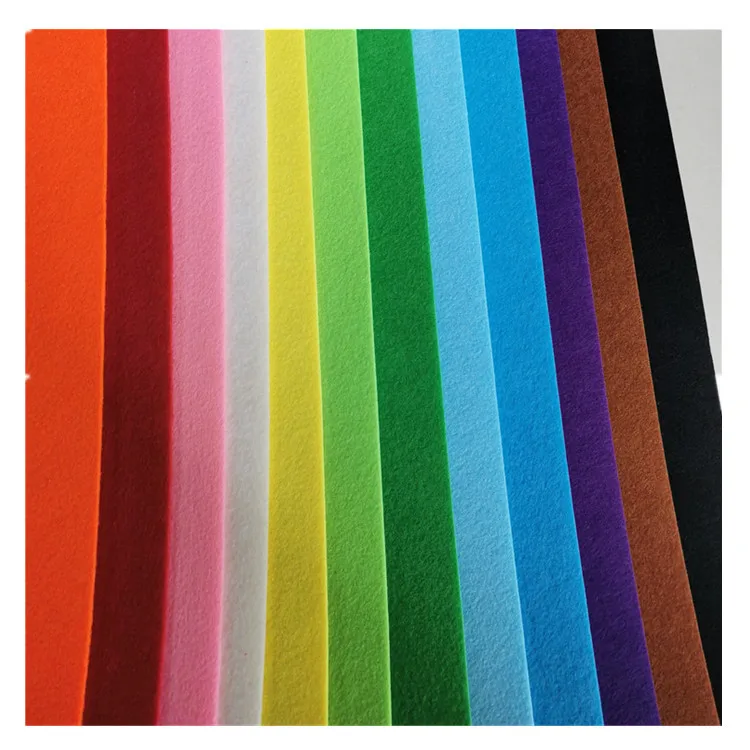 1mm 2mm 3mm 4mm 5mm 10mm Thick Wool Polyester Spunbond Needle punched felt fabric for Bag Felt cloth