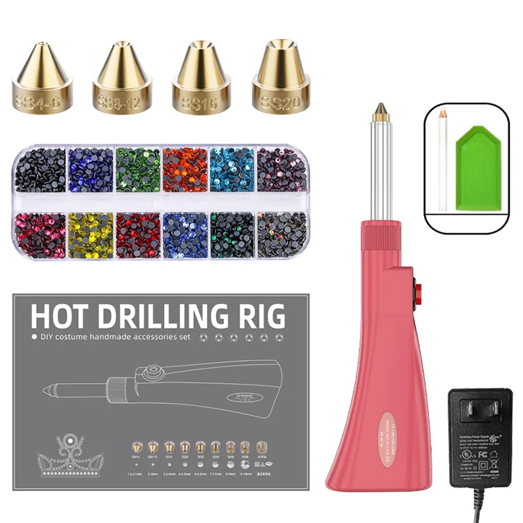 Direct from Factory DIY Hot Fix Rhinestones Stone Applicator Equipment Electric Handheld with Hot Fixer Technology