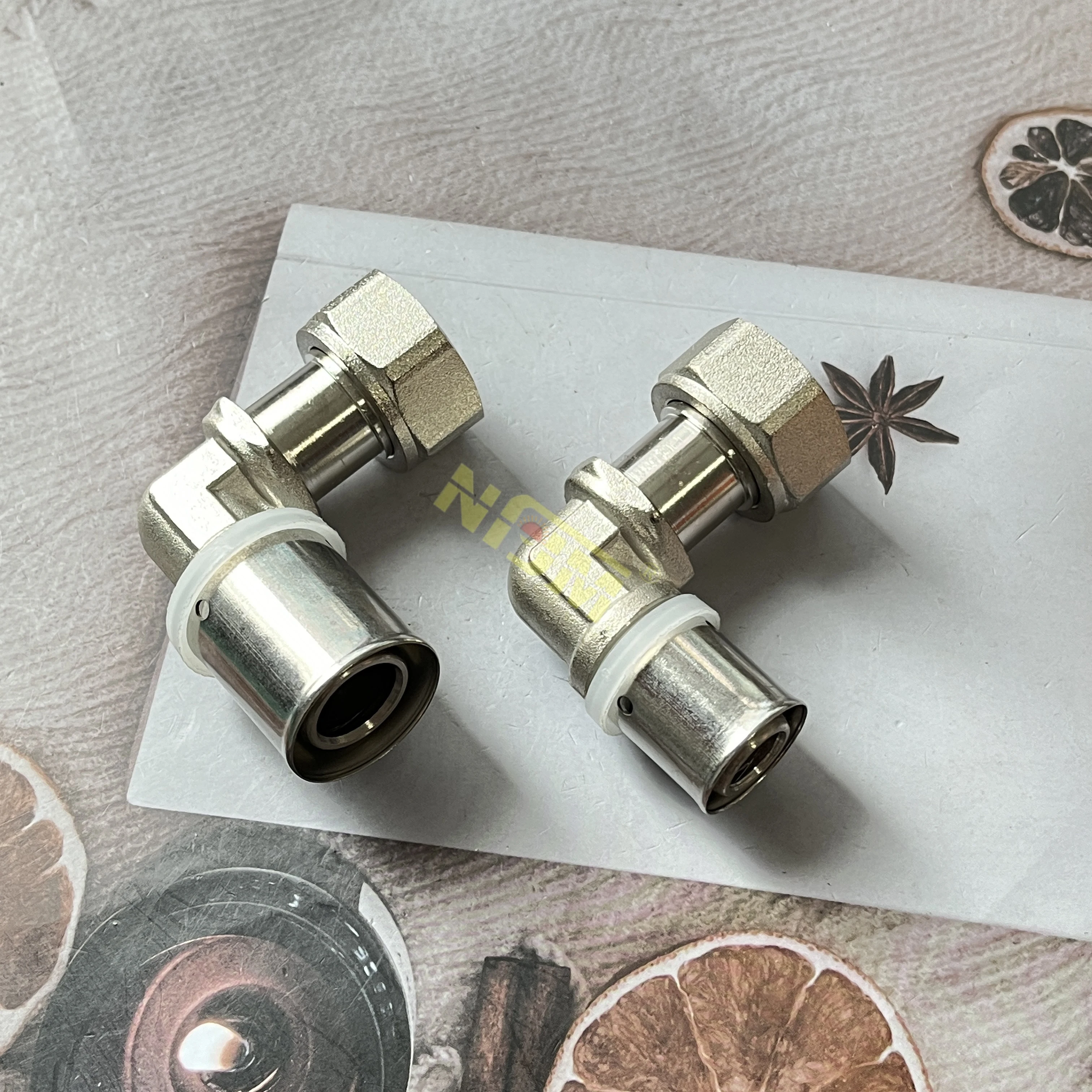 NFJM High Quality Brass Press Fitting Male Elbow Pex Al Pex Pipe Fittings