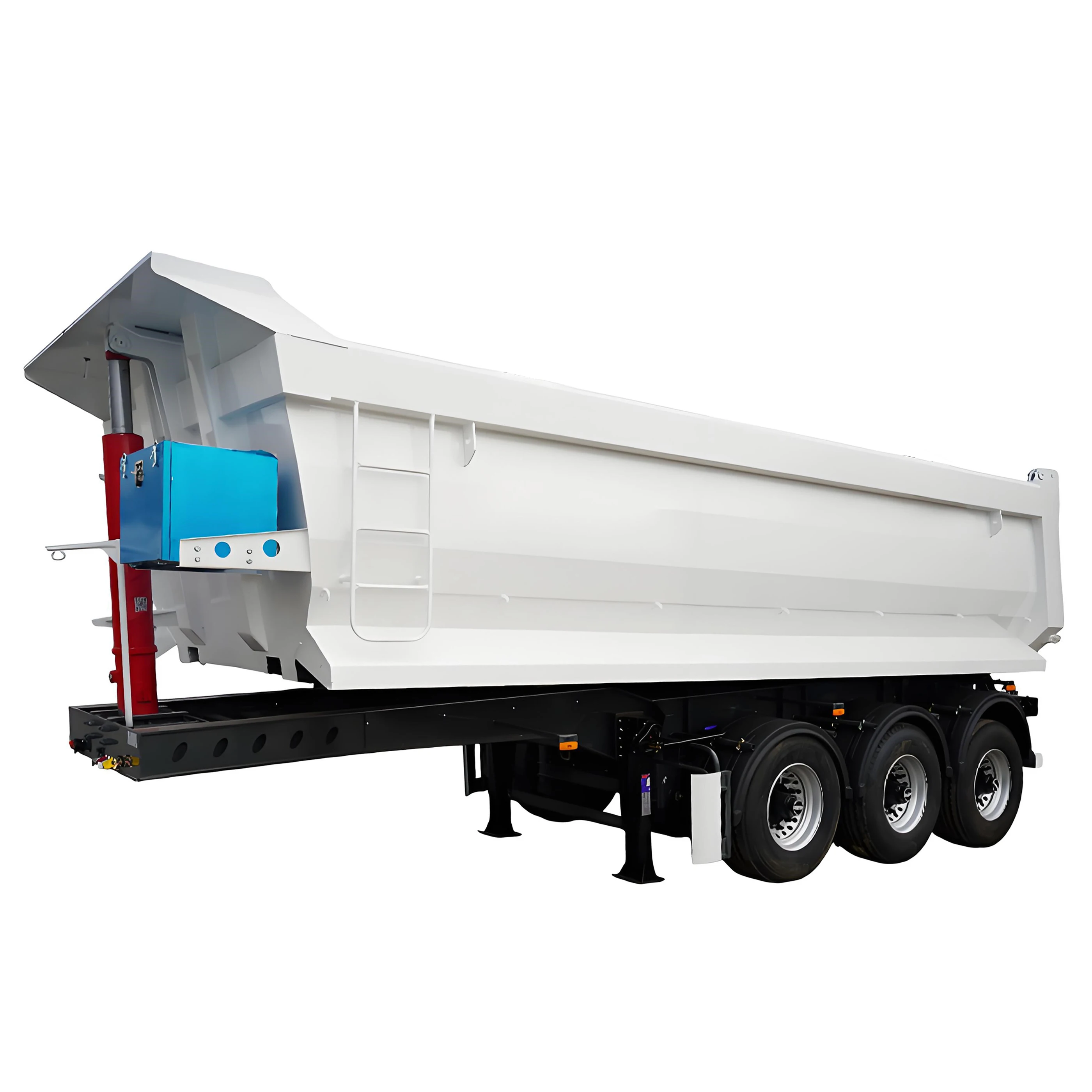 China Factory U Shape Transport 47m3 4xle Rear-tipper Trailer Dump Truck for Sale