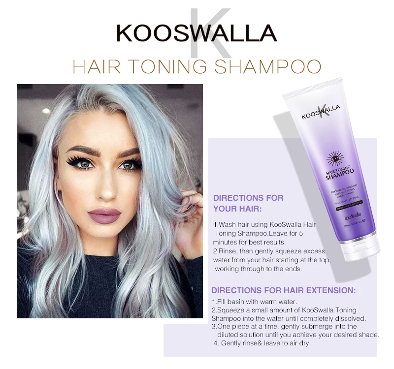 OEM Private Label Brands Purple Blonde Hair Shampoo Shiny Best Silver Shampoo Hair