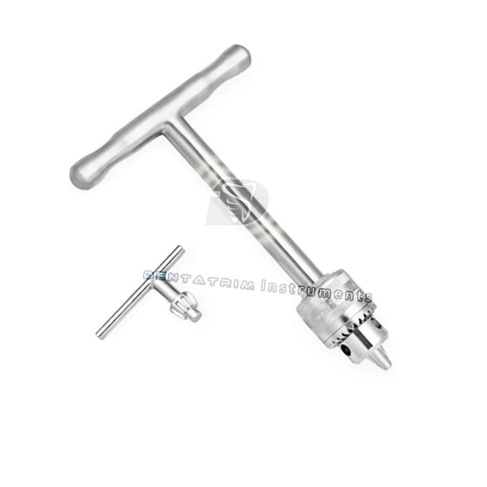 Orthopedic T Handle Drill with Key Veterinary Instruments