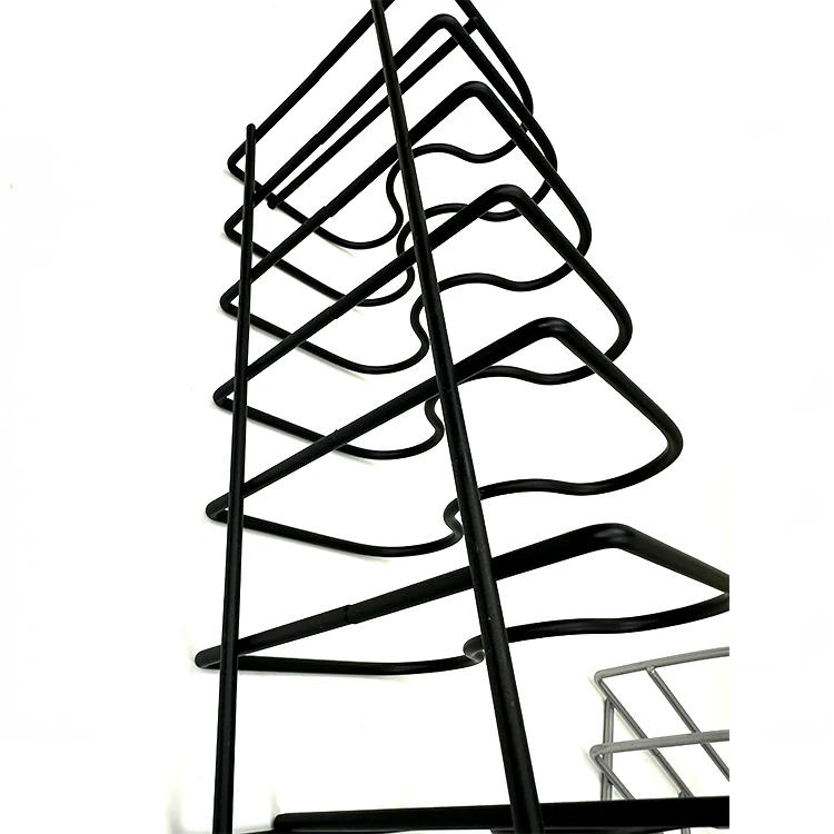 Kitchen Organizer Metal wire Powder Coated  Pot Lid Holder for Easy Storage