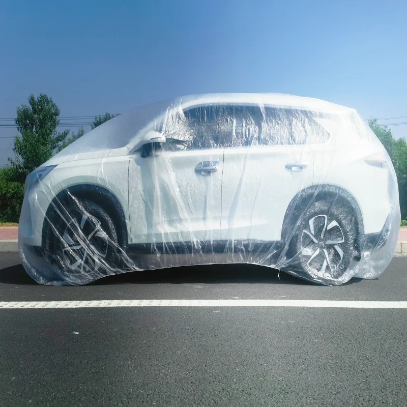 hot selling custom logo universal automatic disposable car cover for protection