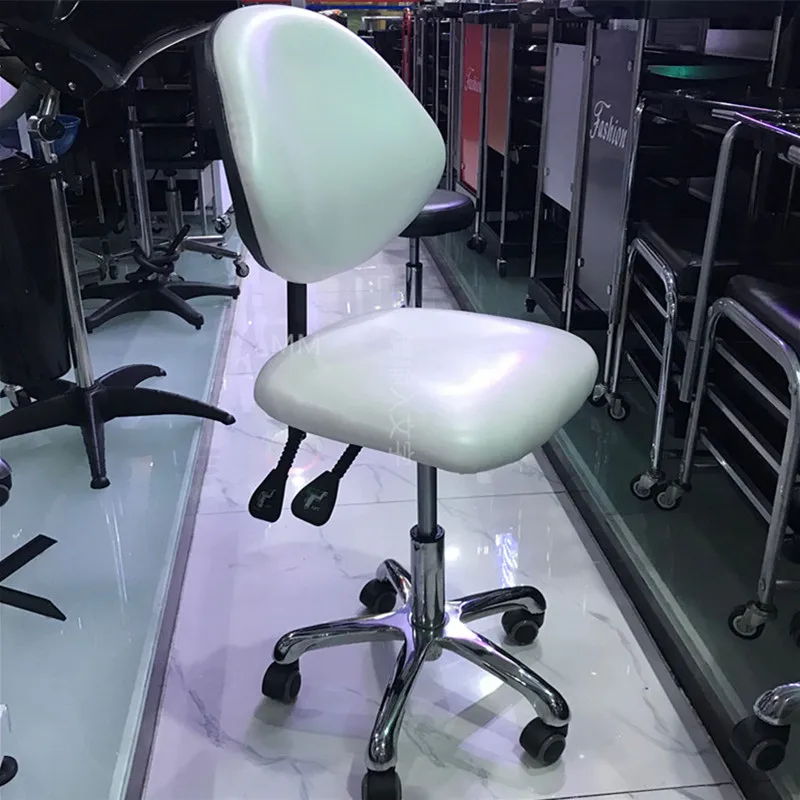 New style beauty salon  stool with very comfortable backrest rolling master chair