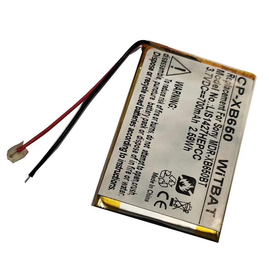 LIS1427HEPCC for Sony MDR-XB950BT, MDR-XB650BT wireless  headphone battery