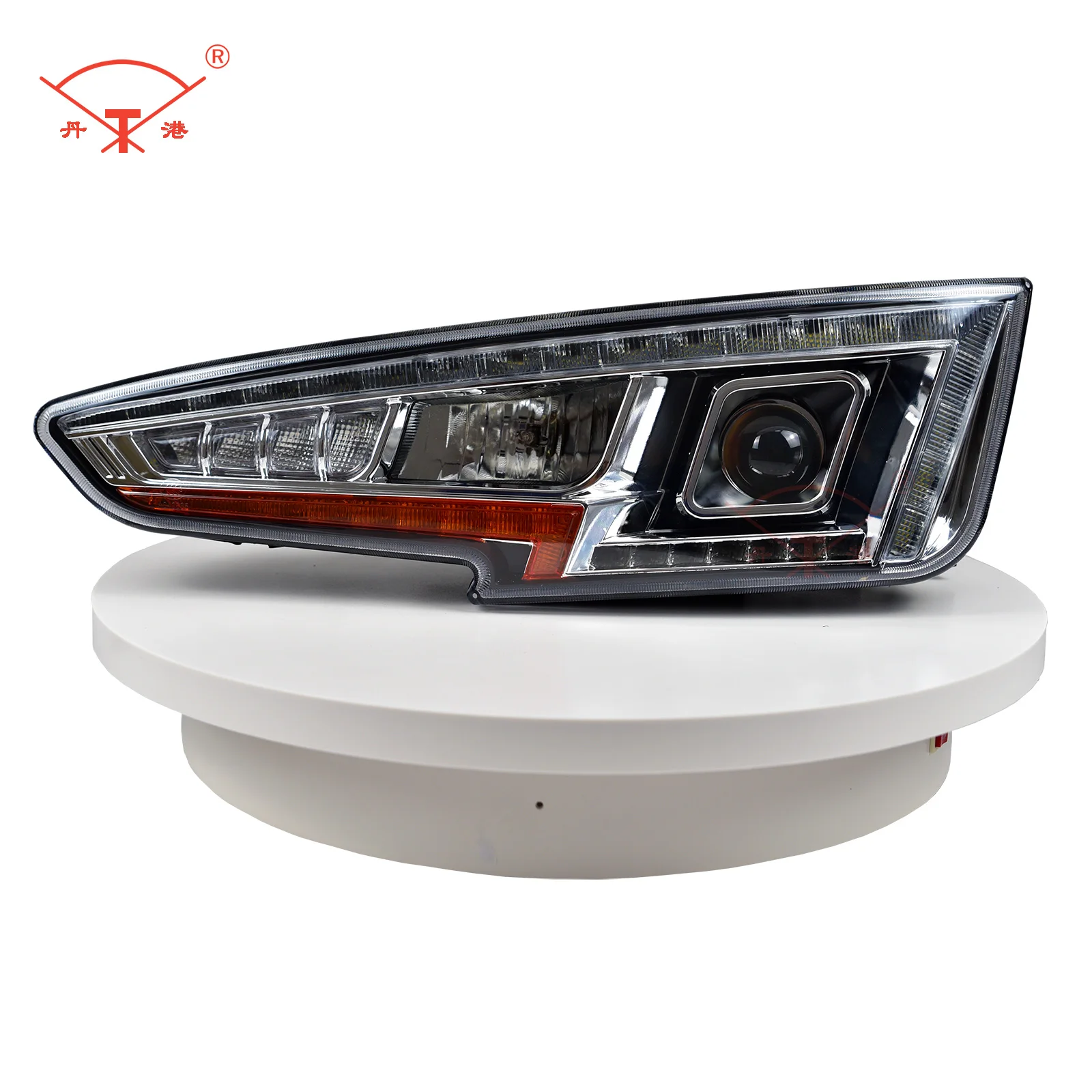 E-MARK Bus Lamp 12V 24V Headlight DG2018-1 Auto Parts New Design Bus Front Lamp DONGGANG Factory Supply Best Price Head Lamp