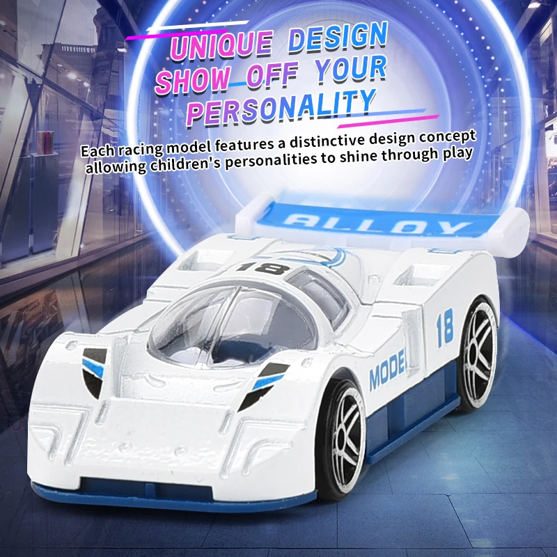 hot sales Children alloy sports car  metal model simulation free wheel 1:64 sliding racing diecast car for boys