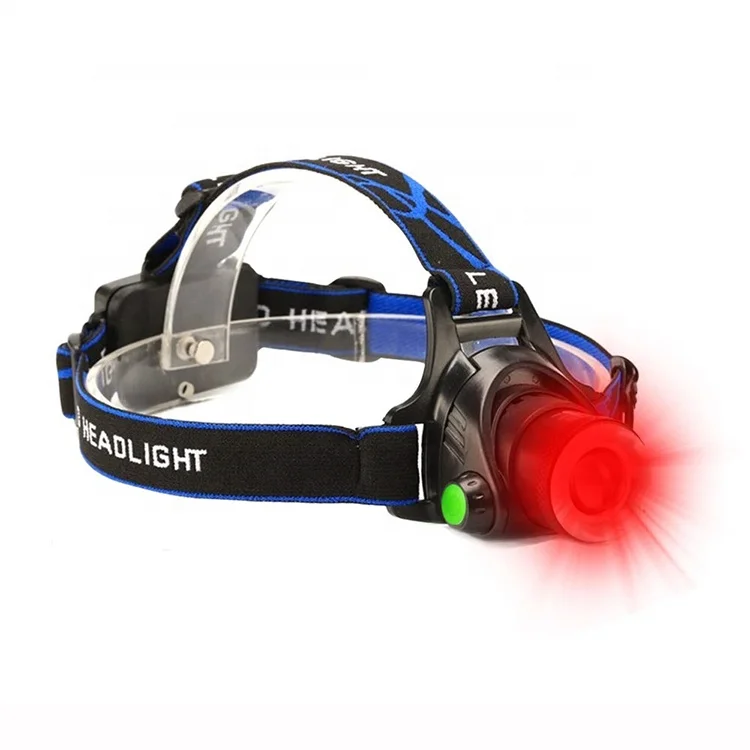 Zoomable LED Hunting Red Light Headlamp