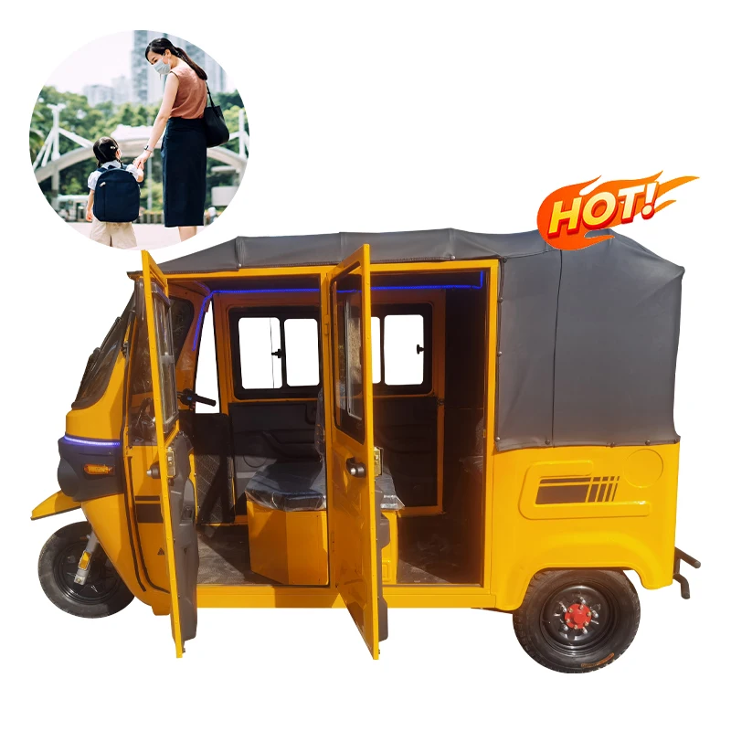 Трехколесный трехколесный электрический велосипед Bajaj Tuk