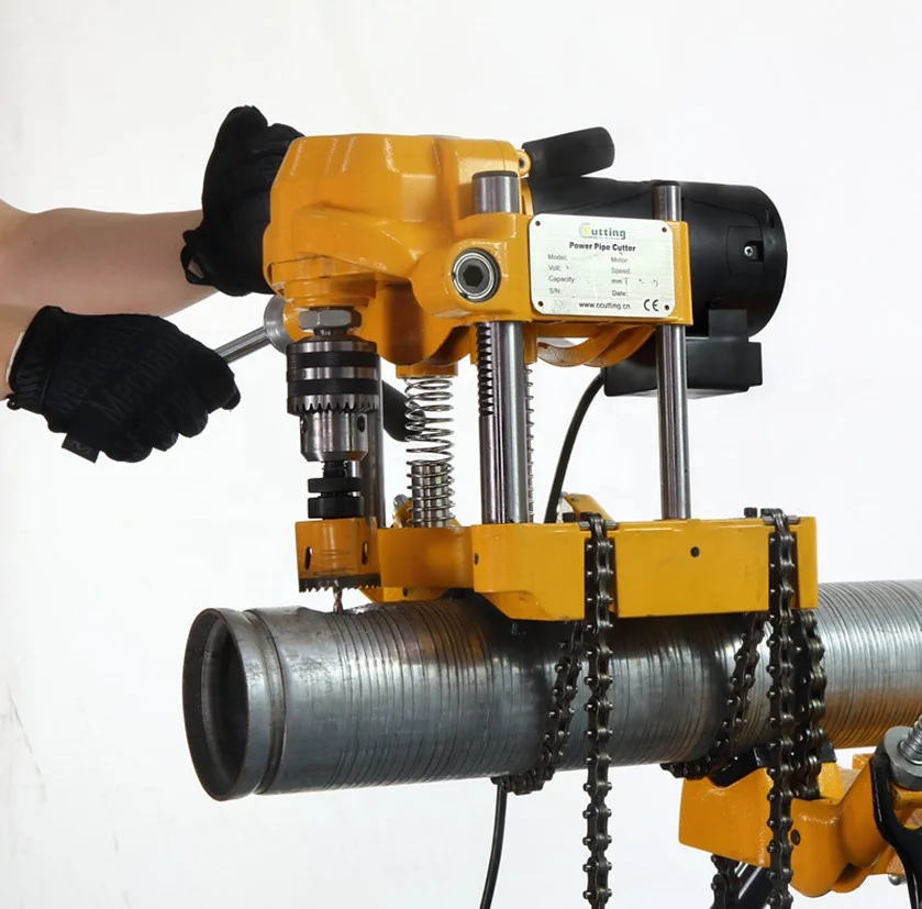 Портативная машина для резки отверстий в трубе Hongli KC120 для резки отверстий до 120 мм в стальных трубах