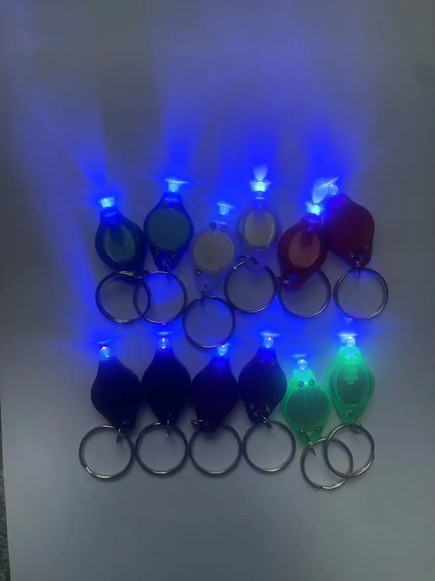 Low Price Plastic 395nm Uv LED Mini Keychain light Id Currency Passports Cat Dog pet urine Money Detector Ultraviolet torch lamp