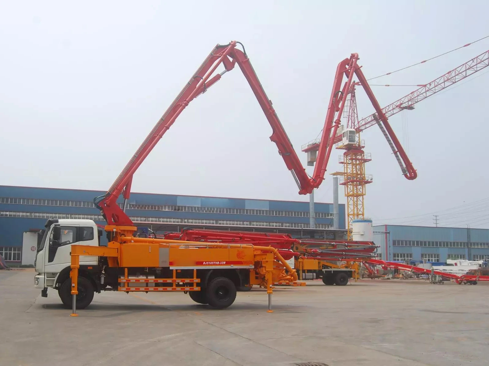 China JIUHE small concrete pump 17m 18m 20m 30m mini concrete pump truck with low price