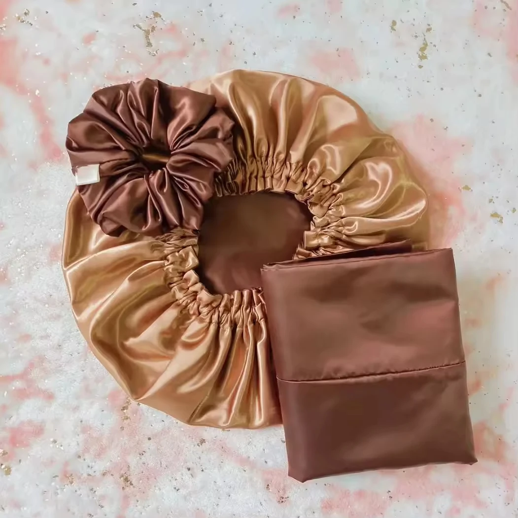 Custom 100% Pure Mulberry silk Sleep Cap Womens silk Bonnet for Sleeping & Hair Care Night Hair Wrap Elastic