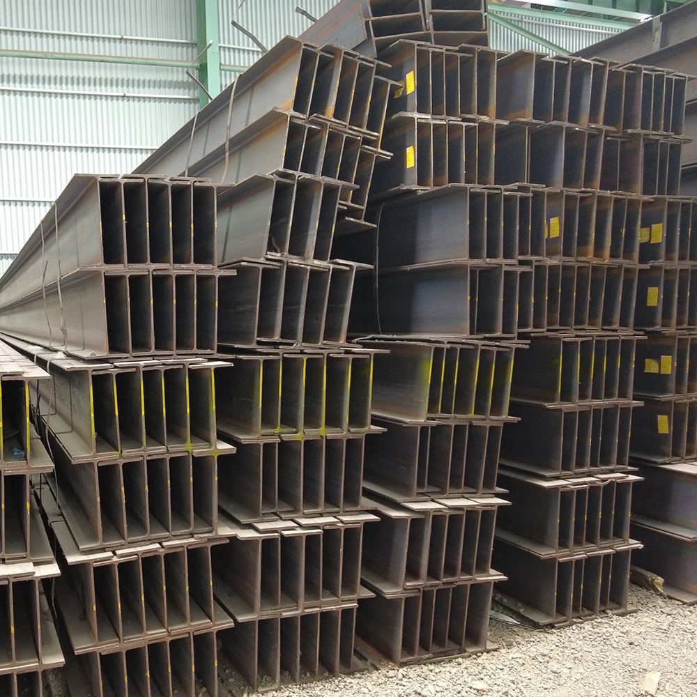 China professional supplier hot rolled wide flange steel h piles steel section h i beam