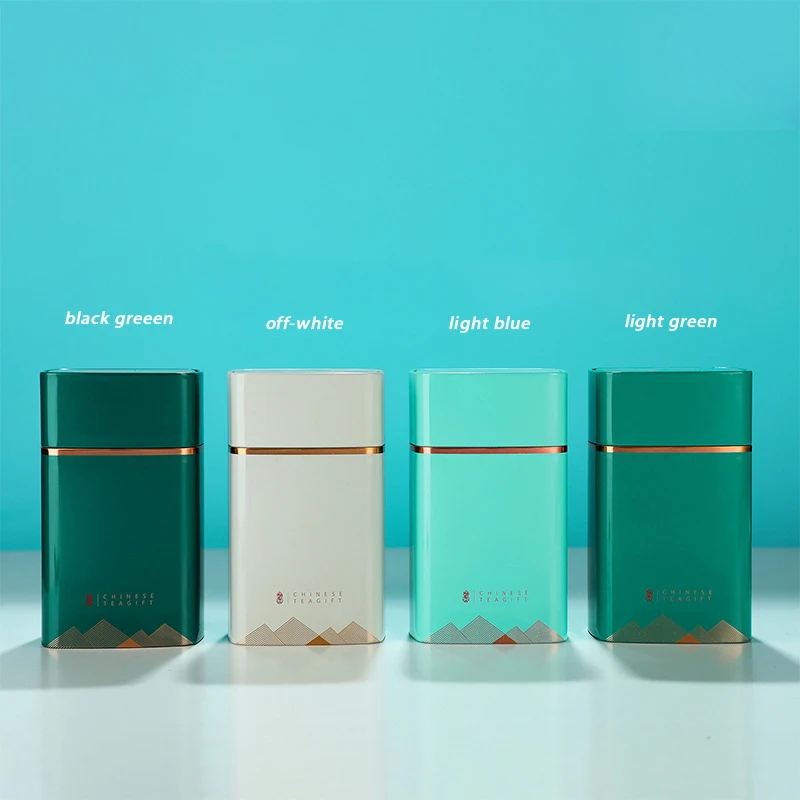 High Quality Wholesale Tinplate Box for Tea and Candy Custom Digital Printing Logo Small Square Metal Tin Can Recyclable