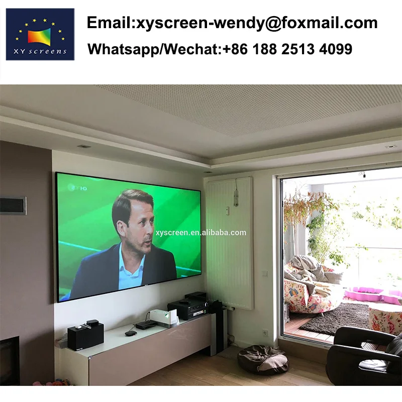 XY Screen PET Crystal  UST ALR projector screen 100-120 inch for xiaomi laser beamer
