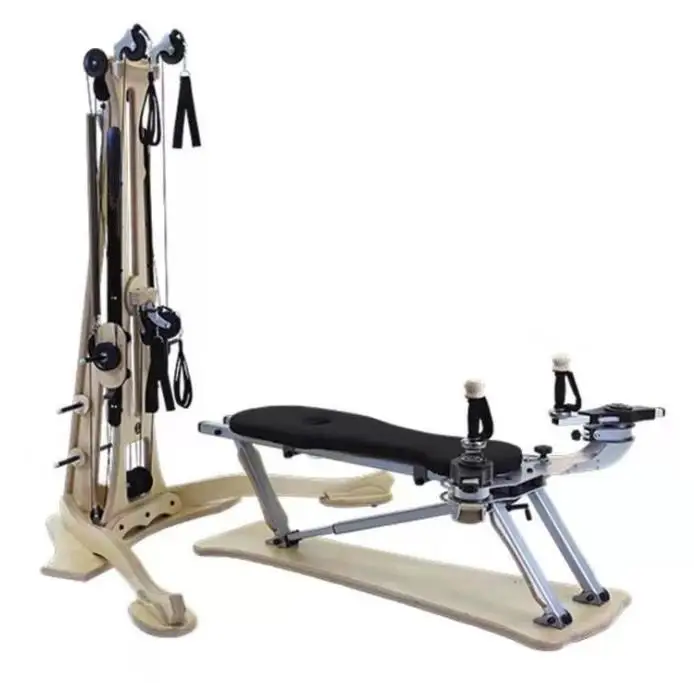 Half an elevated Trapeze Pilates Reformer Most Popular Body Building Yoga pilates Maple oak wood for home gym