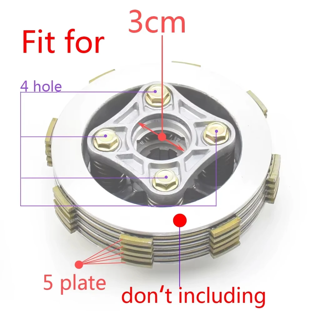Factory Direct Sales Motorcycle Clutch Accessories Clutch Plates Friction Plates Paper Base for Honda CG125 125CC