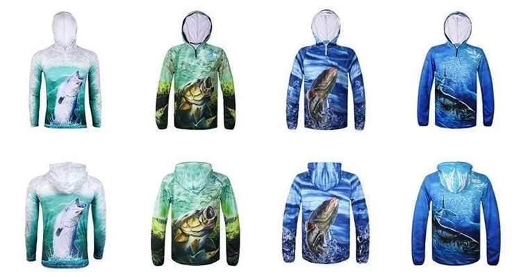 Custom sportswear clothes quick dry anti uv long sleeve shirt fishing jersey wear , mens clothing, sublimation fishing jacket