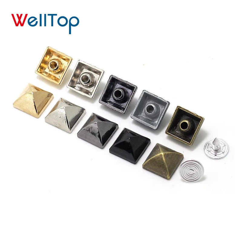 22.316 WELLTOP Wholesale Furniture Accessories Square Antique Brass Tack Metal Upholstery Nails Stud Rivet Decorative Sofa Nails