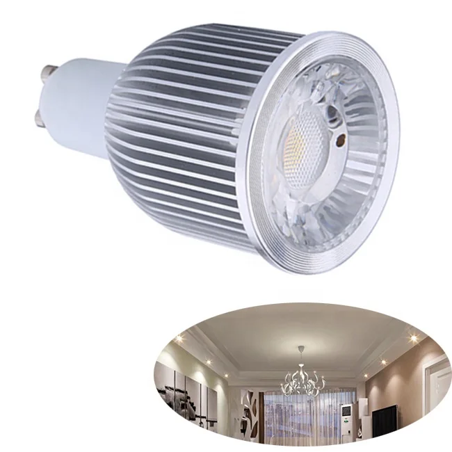 CE RoHS SAA certified LED Globe 9W H85mm gu10 track light 38/60degree 4000K 5000K daylight GU10 COB LED Spotlight
