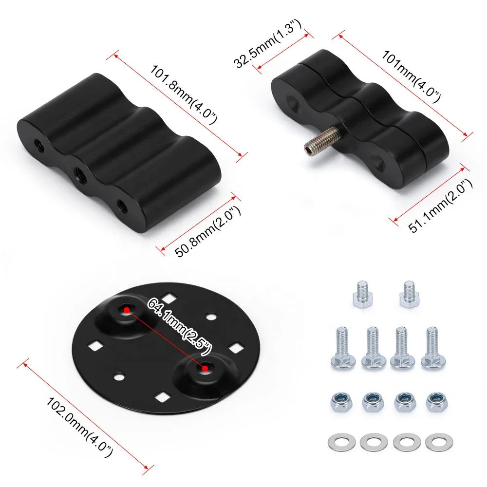 Gas Can Pack Mount Lock Double Locking Mount Handle Fuel Tank Bracket For Standard Gasoline Pack Water Pack Mount Cargo Racks