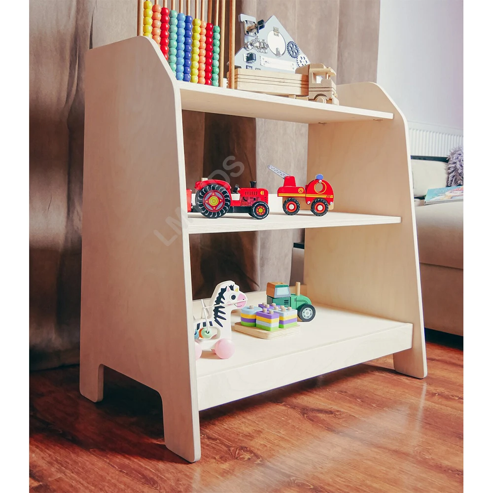 LM KIDS furniture kids bookshelf wooden bookcase children montessori book storage  librero kids bookcase