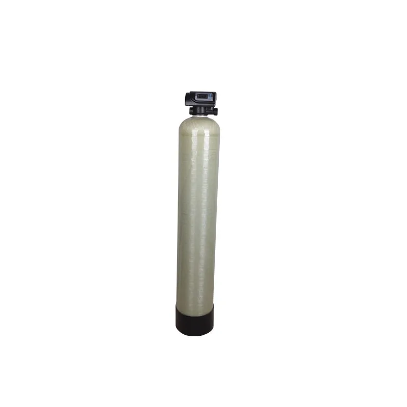 Split type automatic small water softener machine with KEMAN control valve 1017 resin tank 25L softening salt box